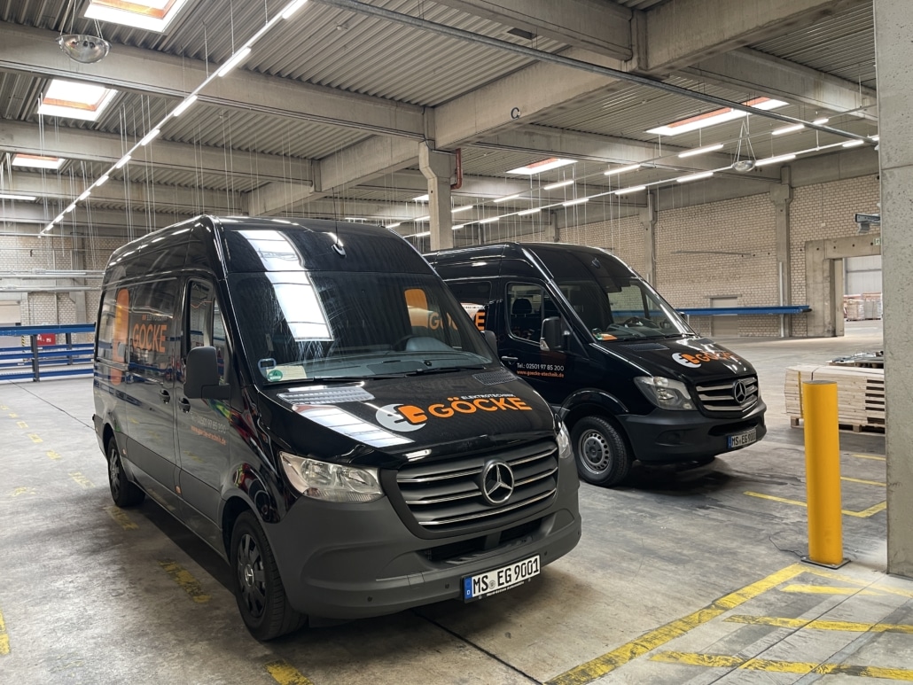 Firmenfahrzeuge der Elektrotechnik Göcke GmbH