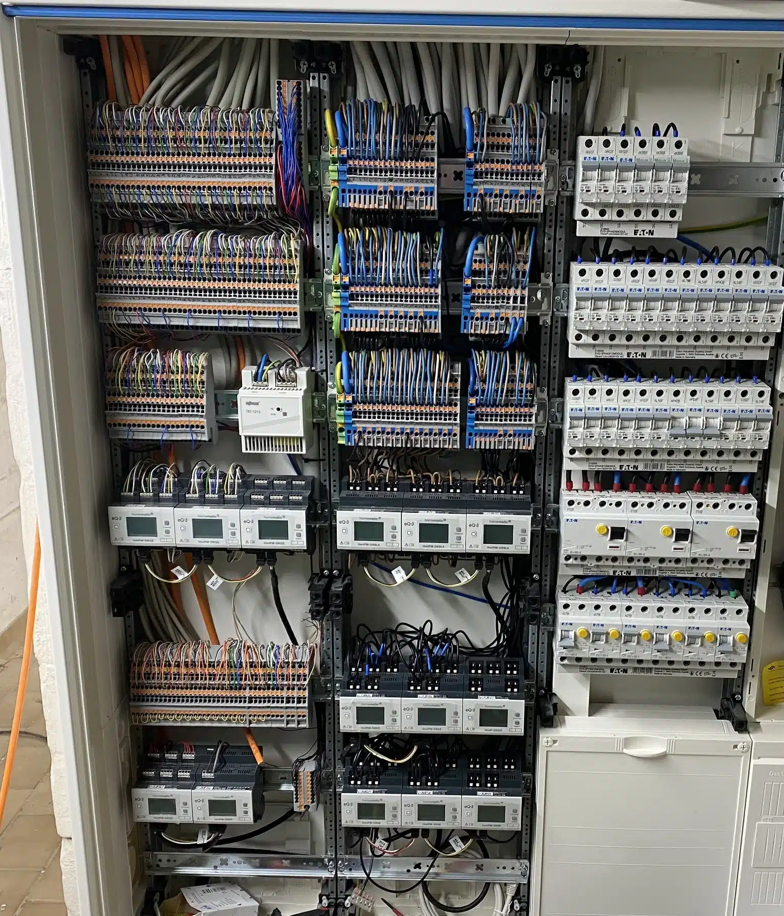 Elektrische Verteilung in einem Gewerbeobjekt
